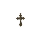 CZ891183P2 - Crucifixo Metal Ouro Velho c/ 2un. - 3,5x2cm