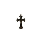 CZ861203P2 - Cruz São Bento Metal Ouro Velho c/ 2un. - 4,4x2,7cm