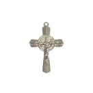 CZ861560 - Cruz São Bento Metal Níquel - 5x3,3xm