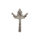 CZ861790 - Cruz Santissíma Trindade Níquel - 5,6x3,9cm