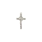 CZ891310P2 - Cruz São Bento Metal Níquel c/ 2un.  - 3,6x2,5cm