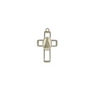 CZ891450P2 - Cruz N. Sra. Aparecida Metal Níquel - 4x2,8cm