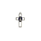 CZ891452P2 - Cruz N. Sra. Aparecida Metal Níquel - 4x2,8cm