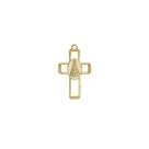 CZ891455P2 - Cruz N. Sra. Aparecida Metal Dourado - 4x2,8cm