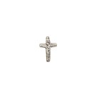 CZ891015P5 - Cruz da Unidade (Jesus e Maria) Metal Níquel c/ 5un. - 2,7x1,8cm