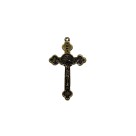 CZ861503 - Cruz São Bento Metal Ouro Velho - 5,3x3,1cm