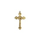 CZ861506 - Cruz São Bento Metal Dourado - 5,3x3,1cm