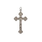 CZ850990P2 - Crucifixo Metal Níquel c/ 2un. - 6x3,3cm