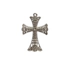 CZ851500 - Cruz Metal Níquel - 6,9x4,7cm
