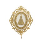 ET1610110 - Entremeio N. Sra. Aparecida Dourada 1un. - 6,5x5cm