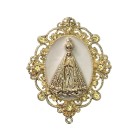 ET1610112 - Entremeio N. Sra. Aparecida Dourada 1un. - 6,5x5cm
