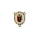 ET1952010 - Entremeio N. Sra. De Guadalupe Dourado Resinado 1un. - 2,7x2,2cm