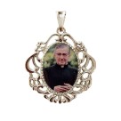 MD129475 - Medalha Padre Josemaria Escrivá Balaguer Camafeu Níquel - 4,5x4cm