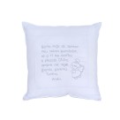 AL80060 - Almofada Santo Anjo Branca - 24x24cm