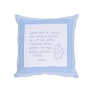 AL80064 - Almofada Santo Anjo Azul - 24x24cm