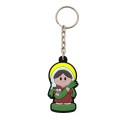 CH50025 - Chaveiro Santa Luzia Emborrachado - 12x4,5cm