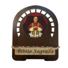 PB811572 - Porta Bíblia Papa Leão XIV MDF Resinado - 26x21,5cm
