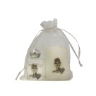 KT112491 - Kit Primeira Eucaristia c/ Vela e Garrafa de Água Benta - 10ml