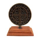 AO295036 - Pedestal Medalha de São Bento - 9x6,5cm (648)