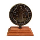 AO295036 - Pedestal Medalha de São Bento - 9x6,5cm (648)