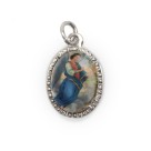 MD103906P10 - Medalha de Alumínio Oval Prata c/ 10un. São  Gabriel Arcanjo - 2X1,3cm (903)