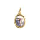 MD102215P20 - Medalha de Alumínio Oval Dourada c/ 20un. São  Dimas - 1,5x1cm