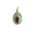 MD102224P20 - Medalha de Alumínio Oval Dourada c/ 20un. São Judas  - 1,5x1cm