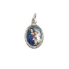 MD102403P20 - Medalha de Alumínio Oval Prata c/ 20un. N. Sra. Da Divina Providência - 1,5x1cm