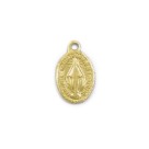 MD520051P20 - Medalha N. Sra. Das Graças Alumínio Dourada c/ 20un. - 0,7x1,5cm