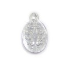 MD520055P20 - Medalha N. Sra. Das Graças Alumínio Prateada c/ 20un. - 2x1,3cm