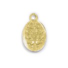 MD520056P20 - Medalha N. Sra. Das Graças Alumínio Dourada c/ 20un. - 2x1,3cm