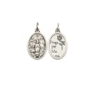 MD1180200P2 - Medalha Divino Pai Eterno Italiana Oval Prateada c/ 2un. - 2,5x1,7cm