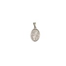 MD112091P2 - Medalha Primeira Eucaristia Oval Dupla Níquel c/ 2un. - 2,5x1,5cm