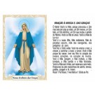 ST16002 - Mini Santinha N. Sra. das Graças de Biscuit c/ Oração