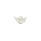 AJ11001P5 - Anjinho de Biscuit Branco c/ 5un. - 3,2x2cm
