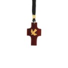 CC372800 - Cordão c/ Cruz Divino Espírito Santo Madeira - 37,5cm