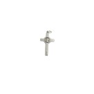 CZ73050 - Cruz São Bento Italiana Prateada - 3,5x2cm