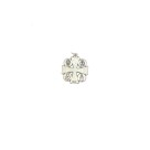 CZ73035P2 - Cruz Diversos Santos (Família) Italiana Prateada c/ 2un. - 2,3X2,5cm