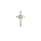 CZ73055 - Cruz São Bento Italiana Prateada - 5,3x3cm