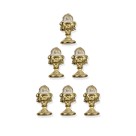 BO112009P6 - Botton Primeira Eucaristia Cálice Dourado c/ 6un. - 1,5x0,8cm