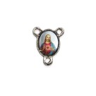 ET1670404P10 - Entremeio Sagrado Coração de Jesus Resinado c/ 10un. - 1,5x1,1cm