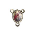 ET1671805P5 - Entremeio São Miguel Arcanjo Resinado c/ 5un. - 1,9x1,5cm