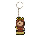 CH50060 - Chaveiro Santa Isabel da Hungria Emborrachado - 11x3,5cm
