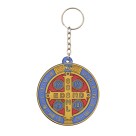CH50411 - Chaveiro Medalha de São Bento Emborrachado - 11x5cm