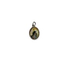 MD1420210P2 - Medalha São Bento Oval Dupla Níquel c/ 2un. - 1,5x0,8cm