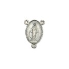 ET1620041P2 - Entremeio N. Sra. Das Graças Níquel Envelhecido c/ 2un. - 2,7x2cm