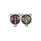 ET1631000P2 - Entremeio Medalha de São Bento Níquel Resinado - 2x1,8cm