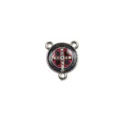 ET1631000P2 - Entremeio Medalha de São Bento Níquel Resinado - 2x1,8cm