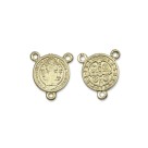 ET1630011P3 - Entremeio Medalha de São Bento Dourado c/ 3un. - 2x2cm