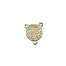ET1630011P3 - Entremeio Medalha de São Bento Dourado c/ 3un. - 2x2cm